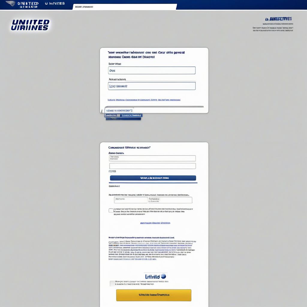 United Airlines credit card login portal